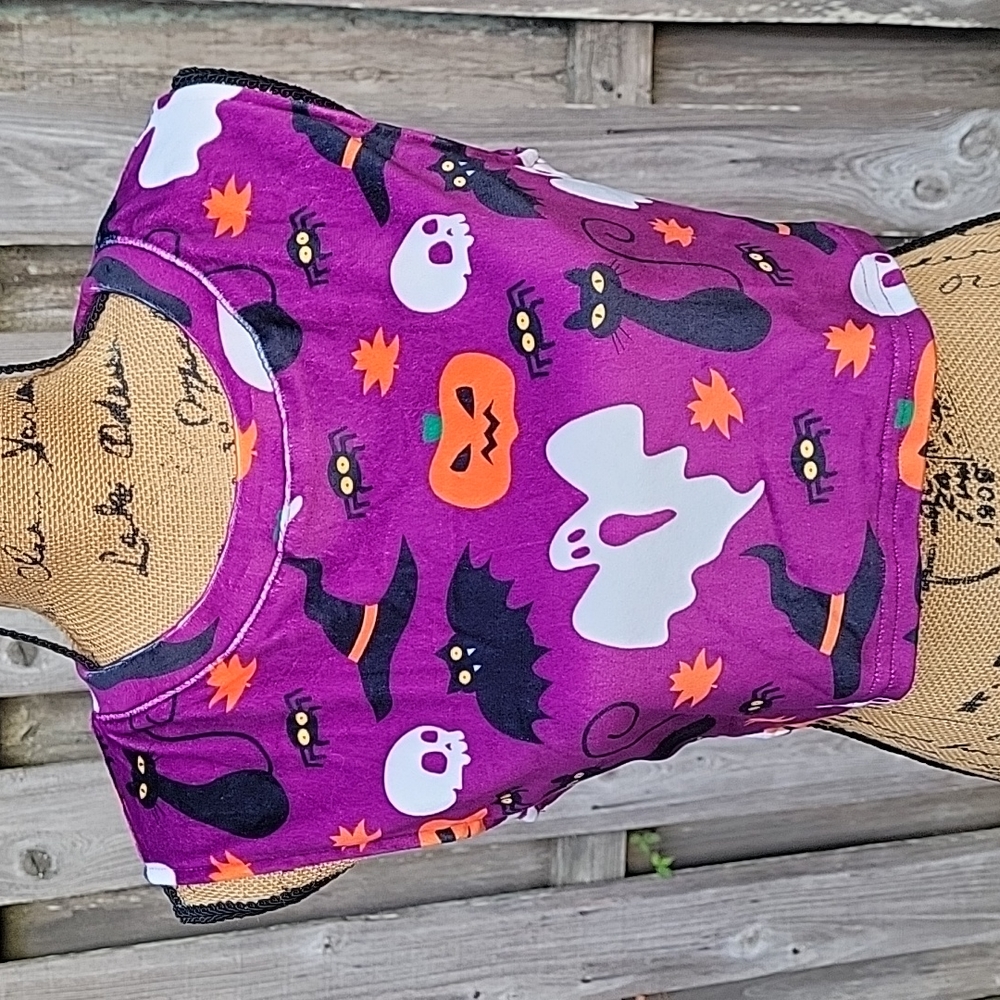 NEW Target "Spooky" Velvety Halloween Graphic Crop Top